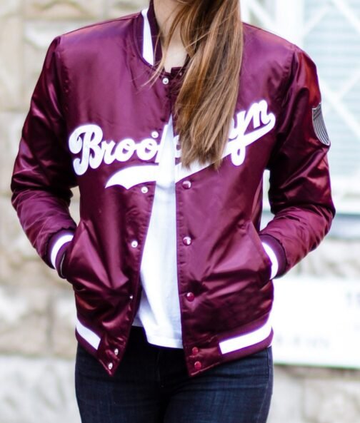 Brooklyn Dodgers Bomber Satin Jacket - Image 3