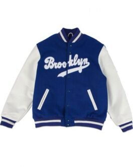 Varsity Brooklyn Dodgers Blue and White Jacket