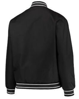 Brooklyn Nets Black Poly Twill Jacket