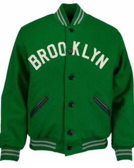 Green Brooklyn Nets Varsity Wool Jacket