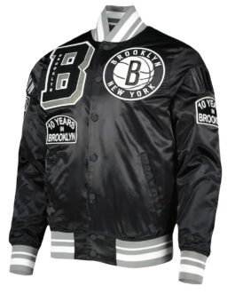 Mash Up Capsule Brooklyn Nets Satin Jacket