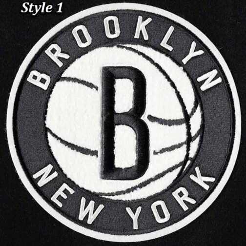 Mash Up Brooklyn Nets Black Varsity Jacket - Image 12