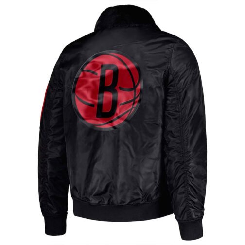 Brooklyn Nets Ty Mopkins Black Jacket - Image 2