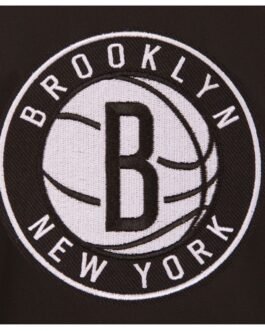 Workwear Brooklyn Nets Cotton Black Jacket