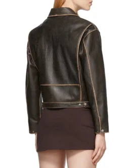 Women’s Brown Classic Biker Leather Jacket