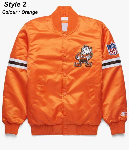 Starter NFL Browns Satin Jacket - Image 4