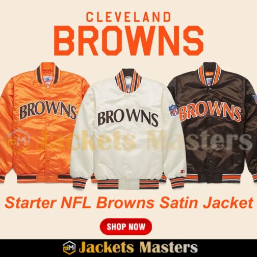 Starter NFL Browns Satin Jacket - Image 9