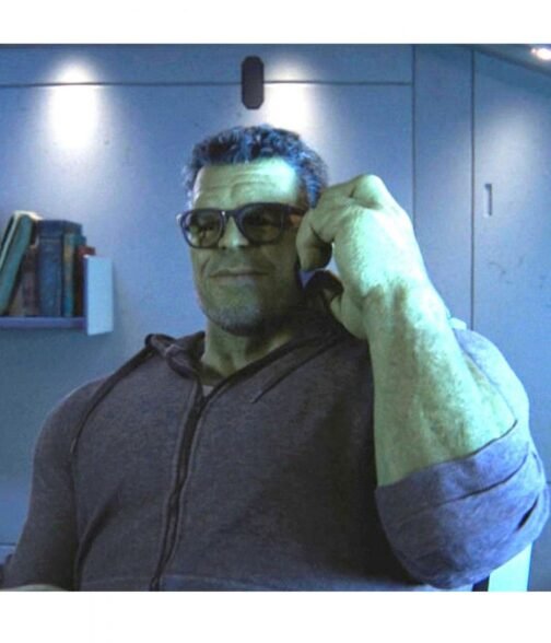 She-Hulk Mark Ruffalo Fleece Grey Hoodie - Image 6