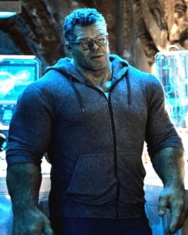 She-Hulk Mark Ruffalo Fleece Grey Hoodie