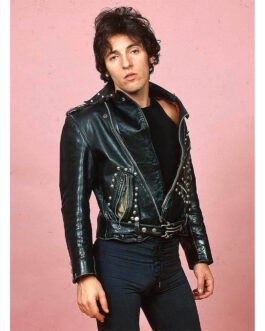 Bruce Springsteen Studded Black Leather Jacket