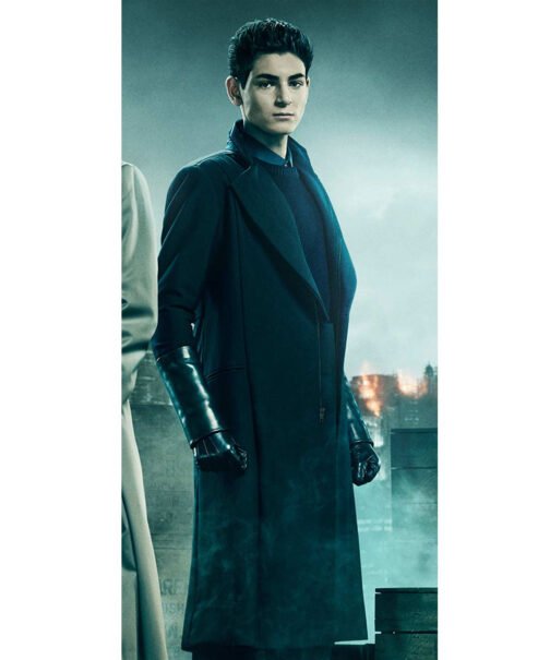 David Mazouz Gotham Season 5 Coat - Image 4