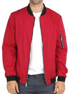 Bruce Willis Apex Bomber Red Jacket