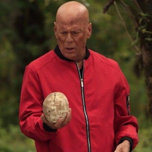 Bruce Willis Apex Bomber Red Jacket - Image 2