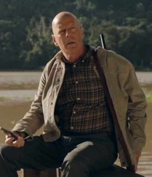 Out of Death Bruce Willis Corduroy Jacket - Image 4