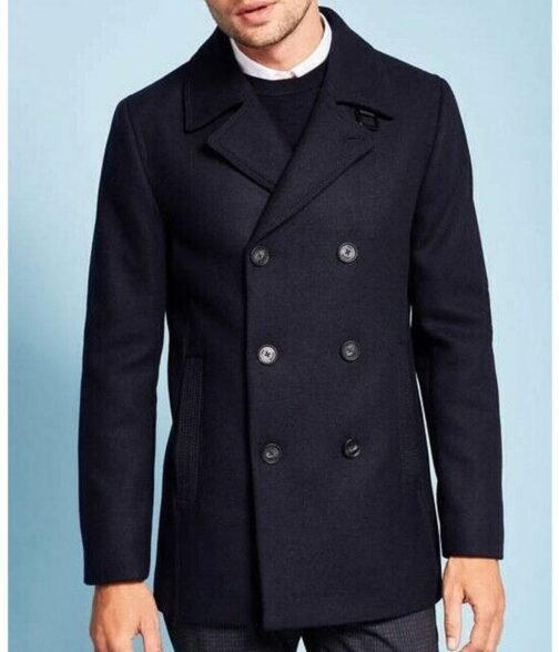 Sebastian Stan The Falcon and The Winter Soldier Blue Peacoat