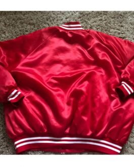 Budweiser 80s Vintage Red Satin Jacket