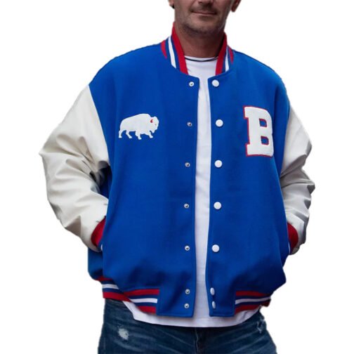 Buffalo Bills Football Varsity Jacket - Image 3