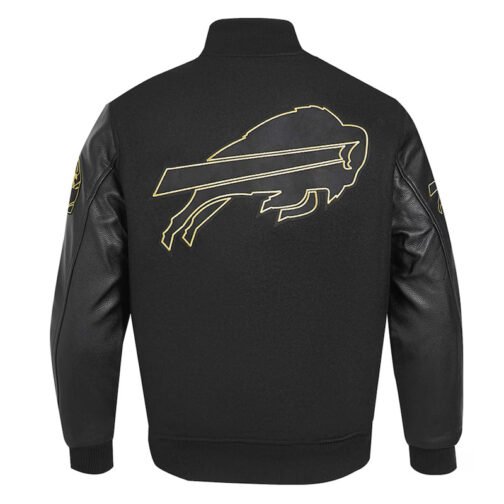 Buffalo Bills Full-Zip Black Varsity Jacket - Image 2