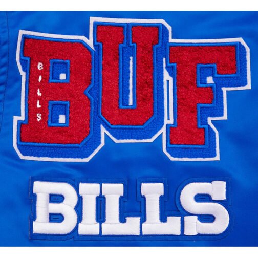 Buffalo Bills Mashup Classic Rib Satin Jacket - Image 8
