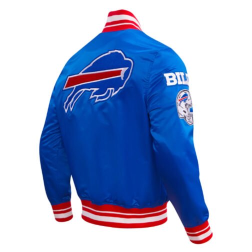 Buffalo Bills Mashup Classic Rib Satin Jacket - Image 4
