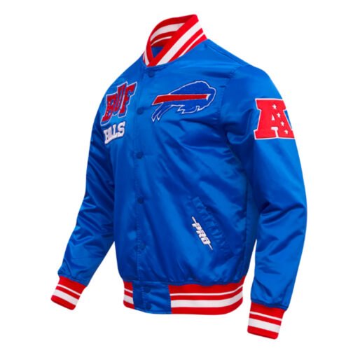 Buffalo Bills Mashup Classic Rib Satin Jacket - Image 3