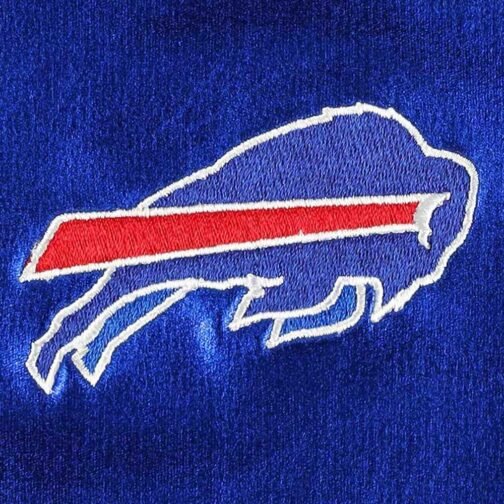 Buffalo Bills Metallic Royal Leather Jacket - Image 4