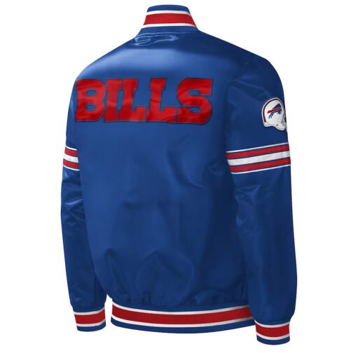 Buffalo Bills Midfield Royal Satin Jacket - Image 2