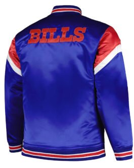 Buffalo Bills Midweight Royal Satin Jacket