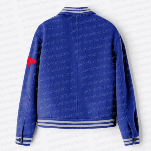 Buffalo Bills Retro Varsity Royal Wool Jacket - Image 2