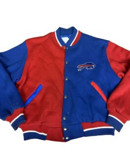 Buffalo Bills Royal and Red Varsity Wool Jacket
