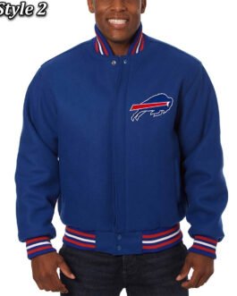 Buffalo Bills Royal Varsity Wool Jacket