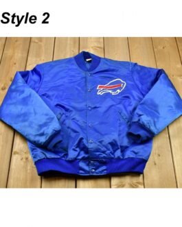 Mafia Buffalo Bills Blue Satin Jacket
