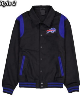 Buffalo Bills Sport Night Teddy Varsity Jacket