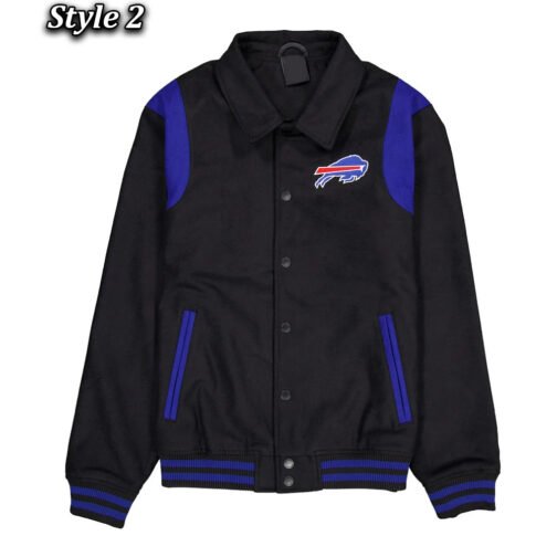 Buffalo Bills Sport Night Teddy Varsity Jacket - Image 2