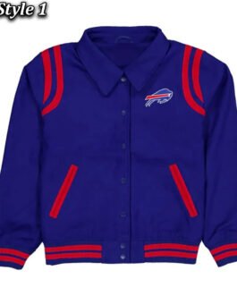 Buffalo Bills Sport Night Teddy Varsity Jacket