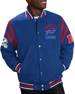 Buffalo Bills Tailback Blue Varsity Jacket
