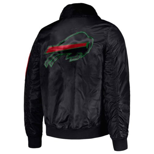Buffalo Bills Ty Mopkins Black Jacket - Image 2