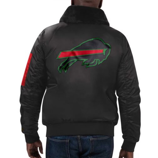Buffalo Bills Ty Mopkins Black Jacket - Image 4