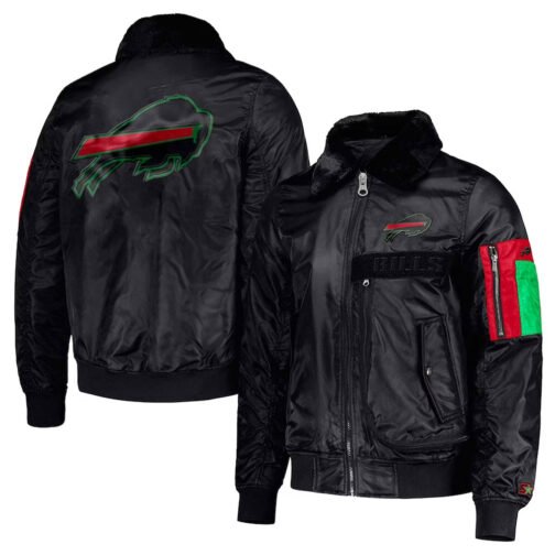 Buffalo Bills Ty Mopkins Black Jacket - Image 5