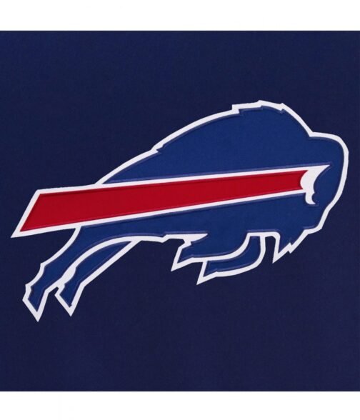 Buffalo Bills Bomber Royal Blue Wool Jacket - Image 3