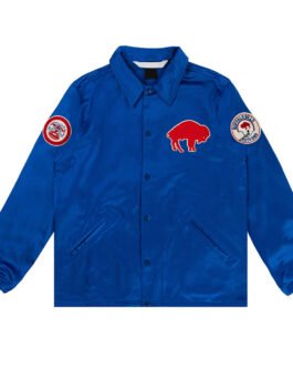 Buffalo Bills Royal Satin Windbreaker