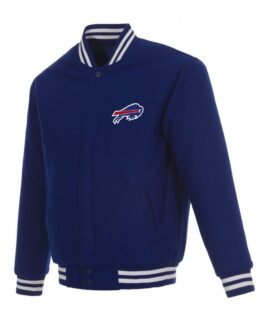 Buffalo Bills Bomber Royal Blue Wool Jacket