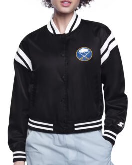 Buffalo Sabres Printed Logo Varsity Satin Jacket