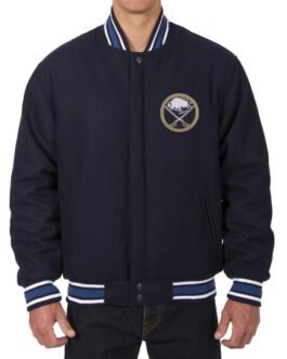 Varsity Buffalo Sabres Navy Blue Wool Jacket