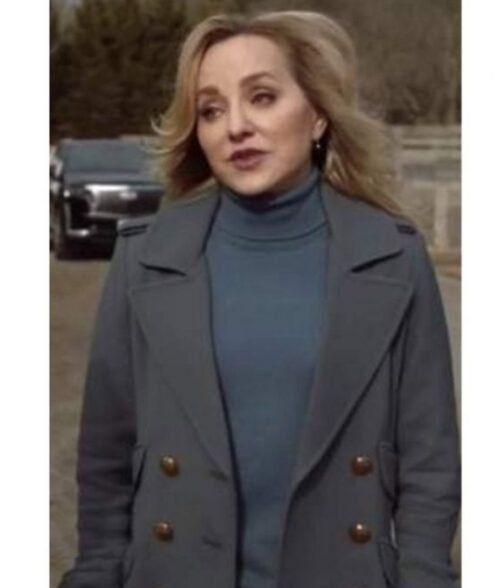 Bull S06 Geneva Carr Grey Double Breasted Wool Coat - Image 2