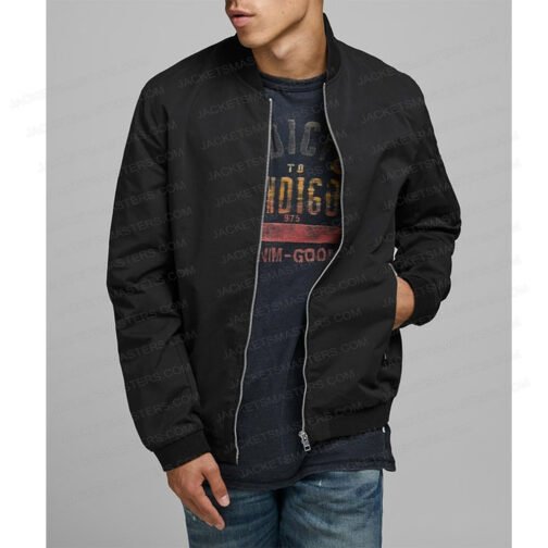 Vinnie Jones Bullet Proof Bomber Black Jacket - Image 4