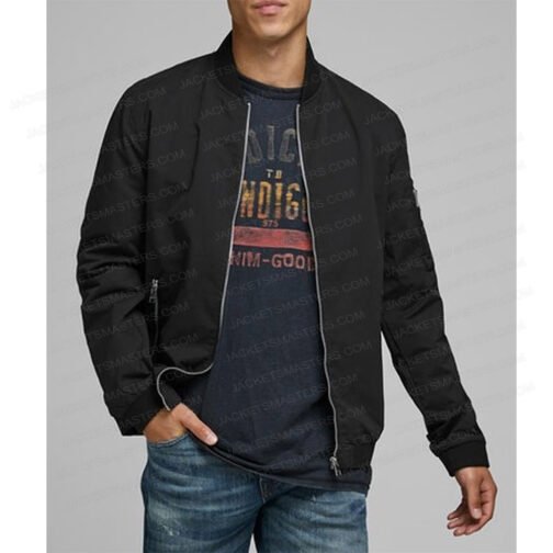 Vinnie Jones Bullet Proof Bomber Black Jacket - Image 5