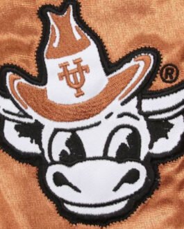 Burnt Orange Texas Longhorns Satin Jacket