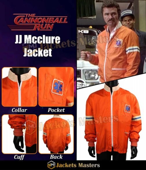 The Cannonball Run Burt Reynolds Orange Jacket - Image 12