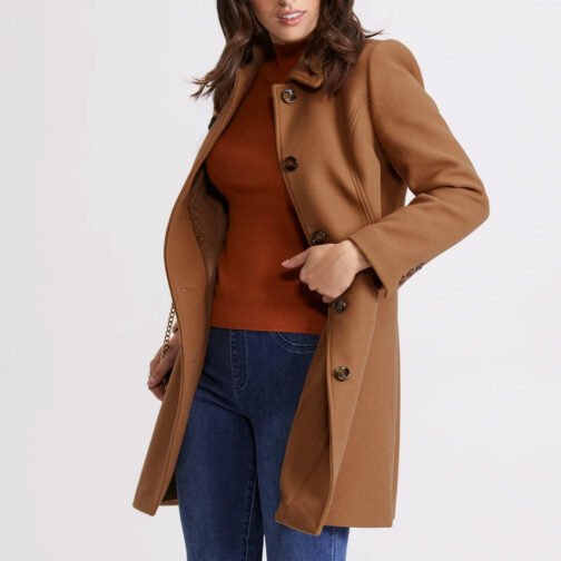 Women’s Button Wool Coat - Image 19